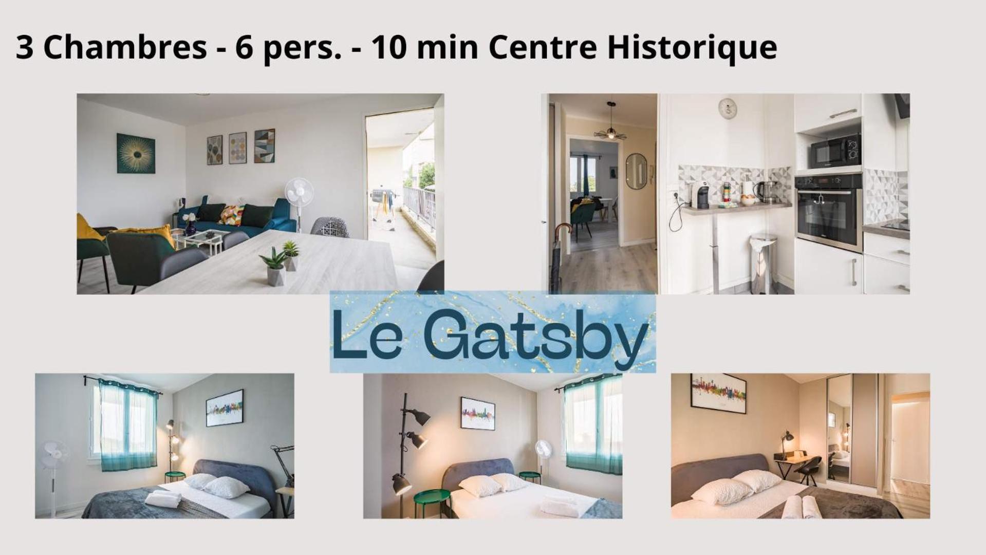 Le Gatsby - 3 Chambres - Centre-Ville Troyes Exterior foto